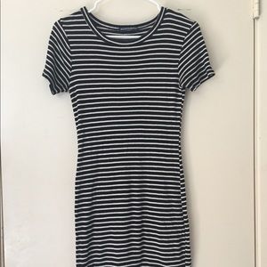 striped Brandy Melville black & white dress